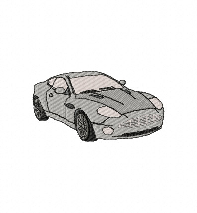 Aston Martin Vanquish Embroidery Design