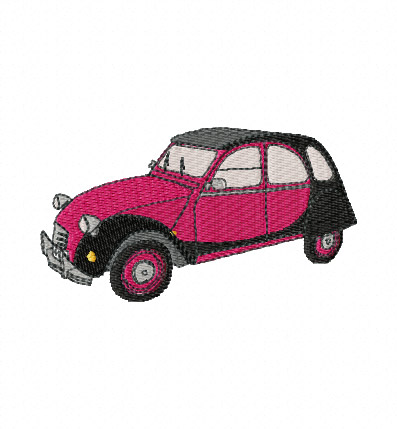 2CV Charleston Embroidery Design - Click Image to Close