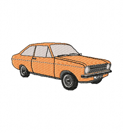 Ford Escort MK2 Embroidery Design