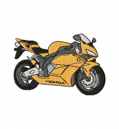 Honda CBR1000-RR Fireblade 2005 Single Colour Embroidery Design