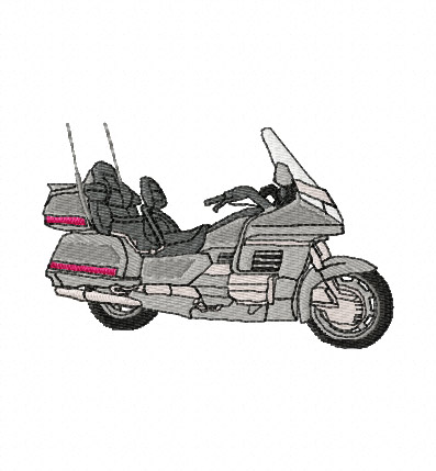 Honda GL1500 Goldwing 2 Colour Embroidery Design