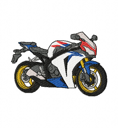 Honda CBR Fireblade HRC 2009 Embroidery Design