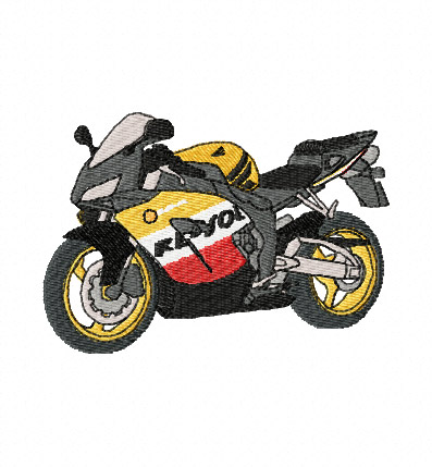 Honda Repsol CBR Fireblade Embroidery Design