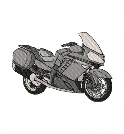 Kawasaki 1400 GTR Embroidery Design