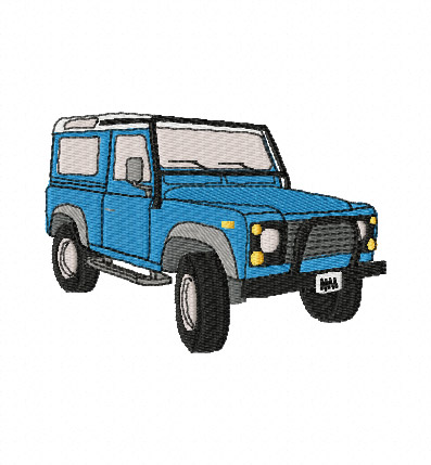 Land Rover Defender Roll Bar Embroidery Design