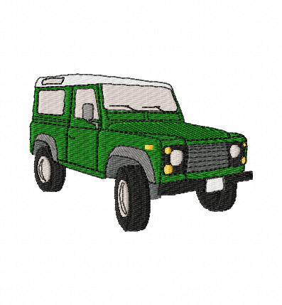 Land Rover Defender 2 Embroidery Design
