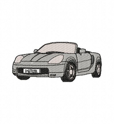 Toyota MR2 Embroidery Design Toyota MR2 Embroidery Design