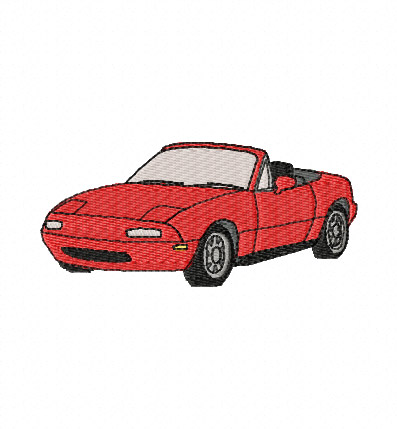 Mazda MX5 Mk1 Embroidery Design Mazda MX5 Mk1 Embroidery Design