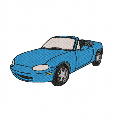 Mazda MX5 Mk2 Embroidery Design Mazda MX5 Mk2 Embroidery Design