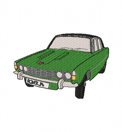 Rover P6 Embroidery Design