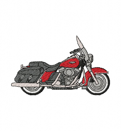 Harley FLHR Road King Embroidery Design