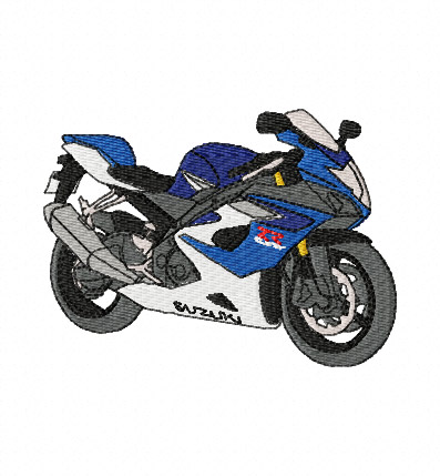 Suzuki GSX-R Embroidery Design