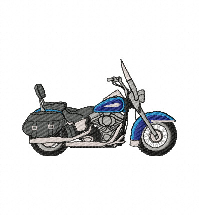 Harley FLSTC Heritage Softail Embroidery Design