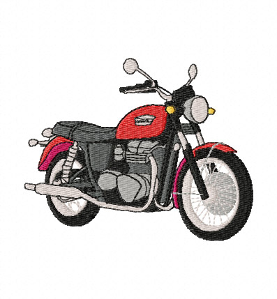 Triumph Bonneville Embroidery Design