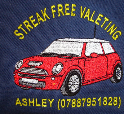 Car Valeting Business Personalised Polo Shirt