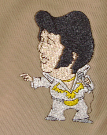 Elvis Embroidery Design