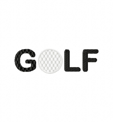 Golf Embroidery Design