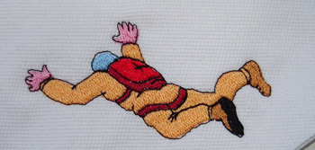 Sky Diver Embroidery Design