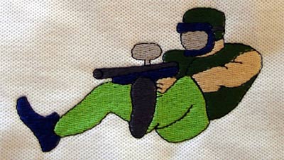 Paintball Embroidery Design