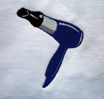 Hairdryer Embroidery Design