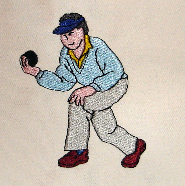 Lawn Bowling Embroidery Design