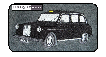 Black Taxi Cab Embroidery Design